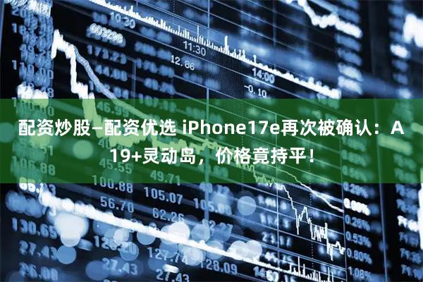 配资炒股—配资优选 iPhone17e再次被确认：A19+灵动岛，价格竟持平！